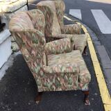 Ancien paire de fauteuil parker knoll en tissu