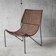 Frederick Weinberg USA rattan chair and metal structure, 1950