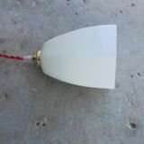 Glass art deco hanging lamp