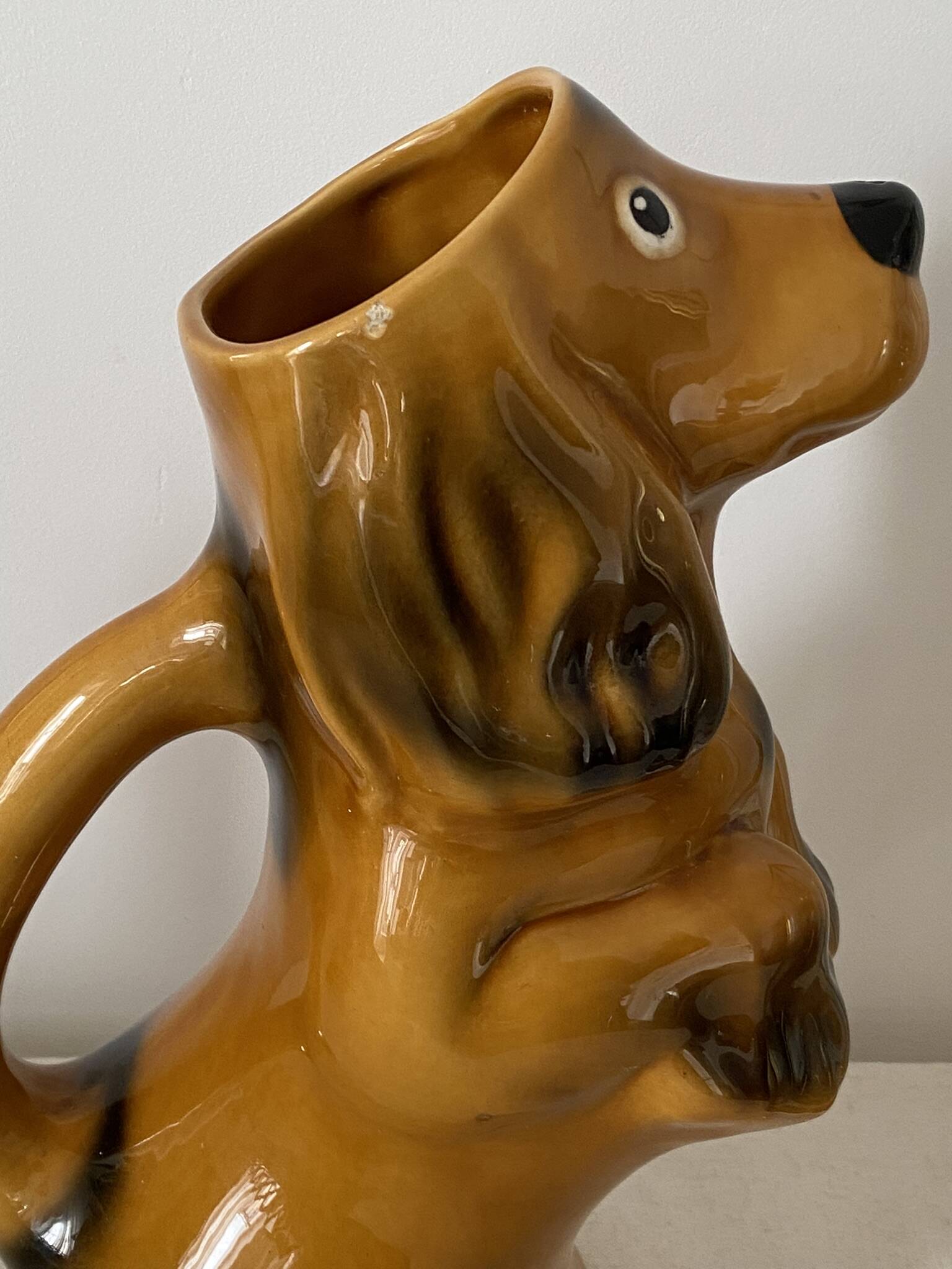 Vintage pitcher dog carafe