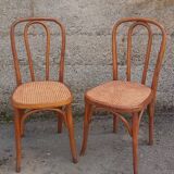 Pair of caned Fischel chairs, circa 1900