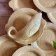 Set of 11 vintage Sarreguemines fish plates and sauceboat