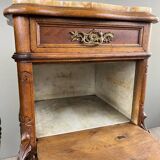 Pair of Louis XV Bedside Tables, Yellow Marble, 19th Century