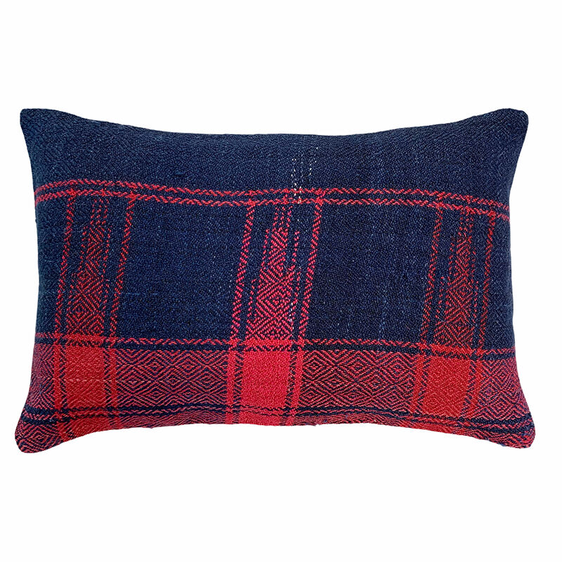 Vintage turkish handmade kilim cushion cover 40x60 cm