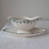 Iron clay sauceboat from Moulin des Loups No. 40. Vintage