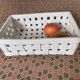 White ceramic basket
