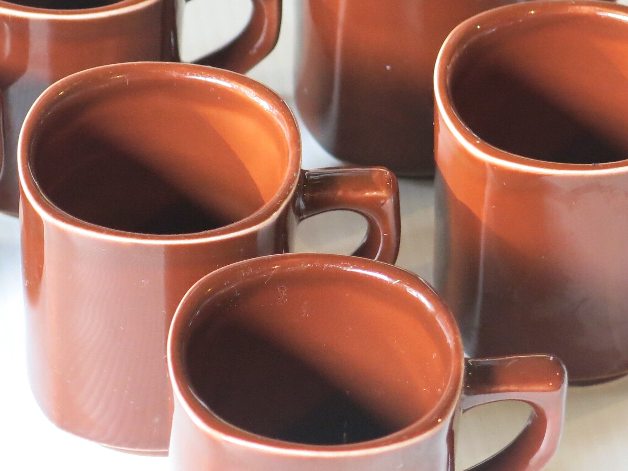 6 espresso cups from Sarreguemines France