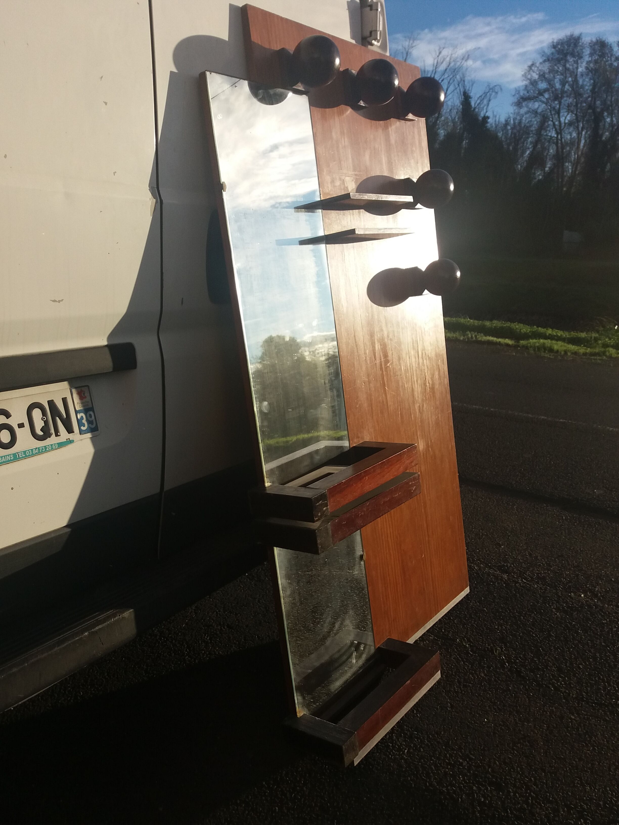 Wall-mounted coat rack circa 1930/40