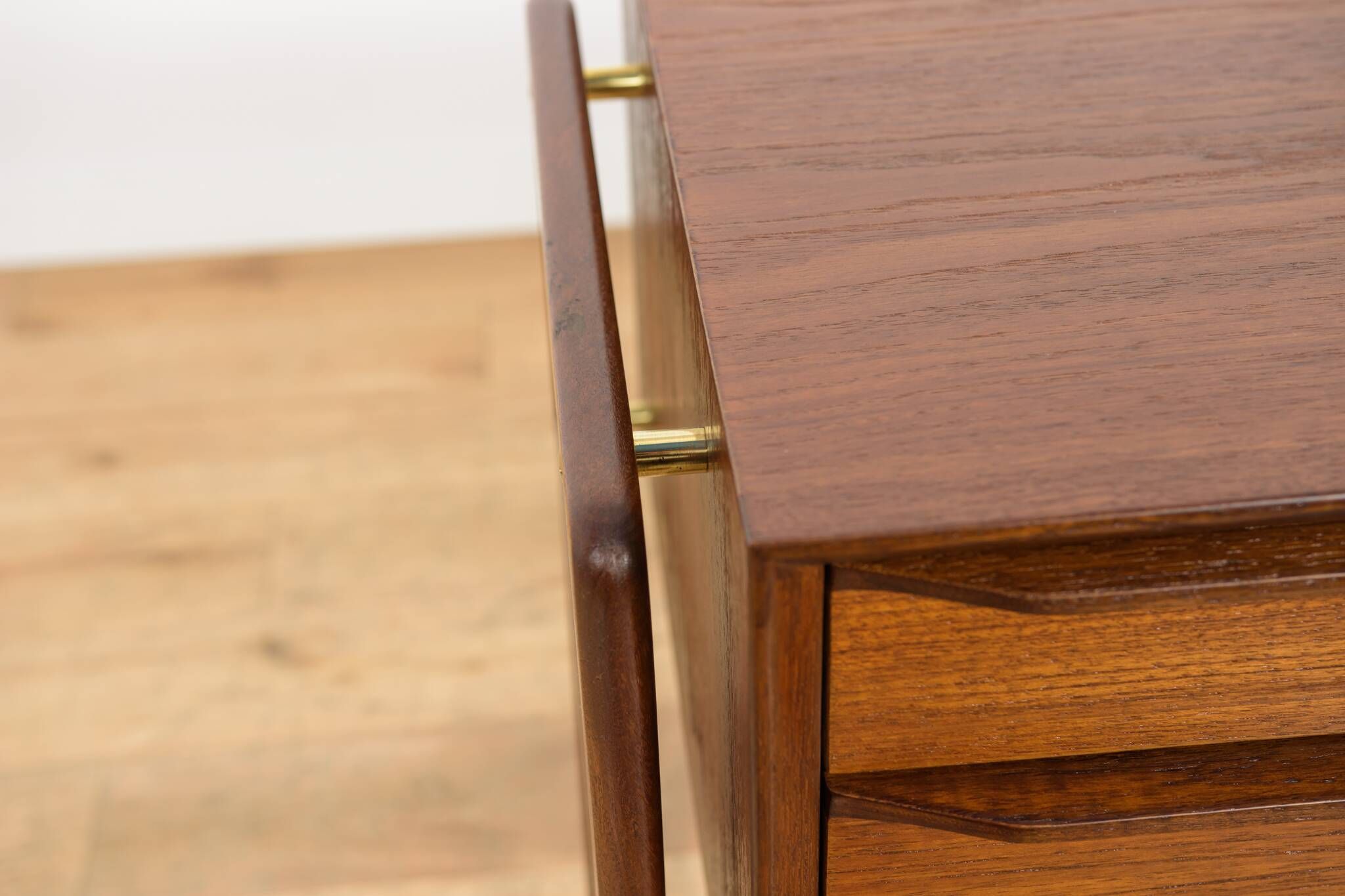 Mid-Century Teak Serving Trolley on Castors, Denmark, 1960s