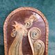 Art pottery with a rooster