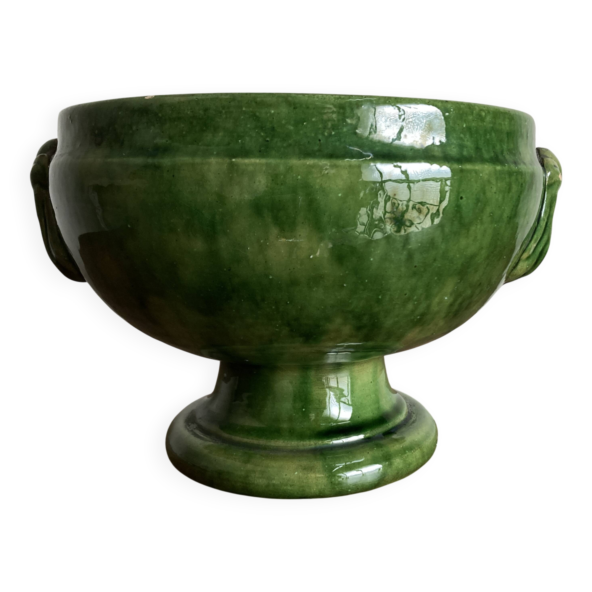 Neo-classical glazed earthenware cup from Biot 1960