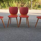 4 Baumann chairs n°800 by Max Bill