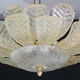 Dubai, Large Size Murano Glass Gold Flush Mount, 1970s