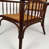 Fischel canned armchair with rack and pinion around 1910