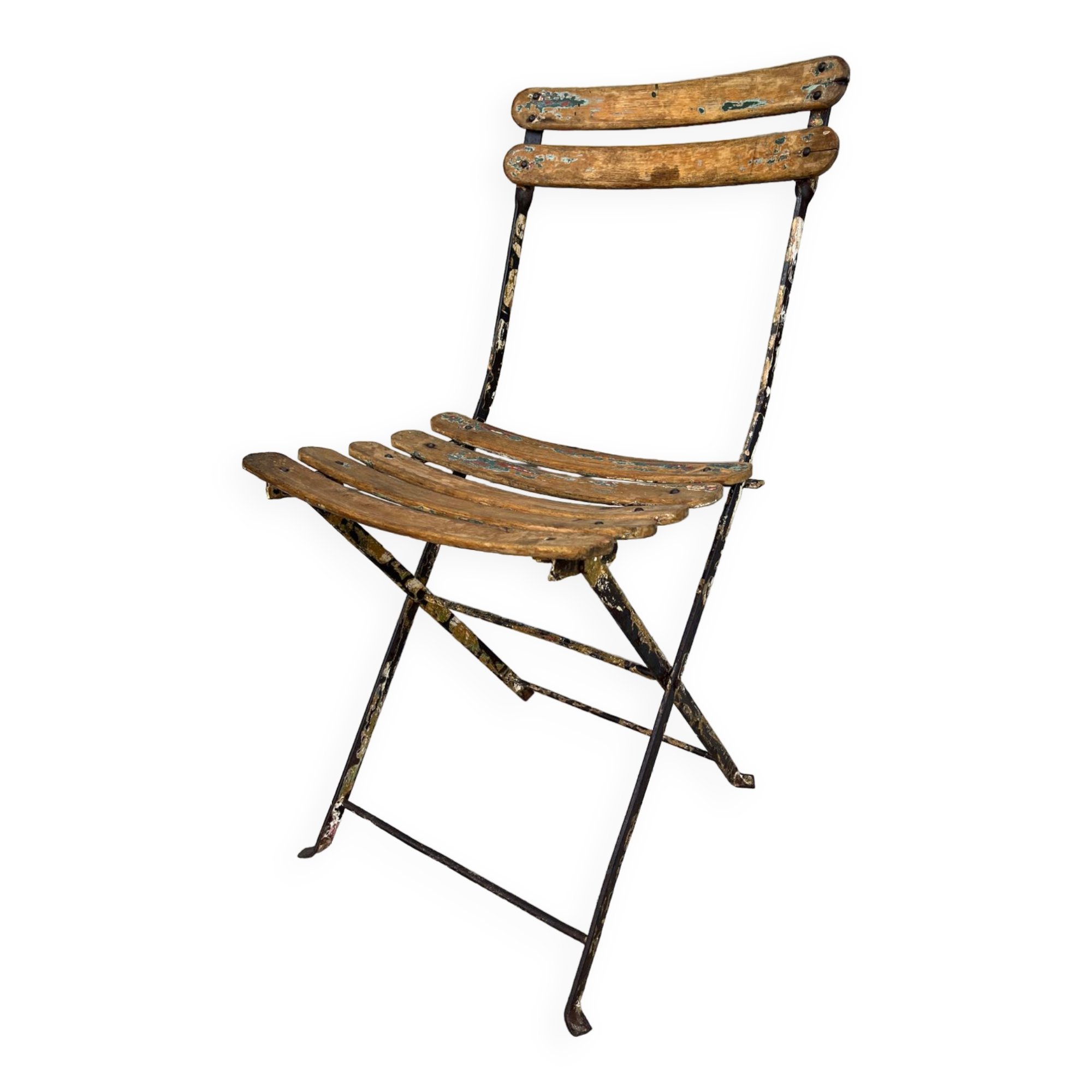 Wood and metal bistro chair
