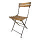 Wood and metal bistro chair
