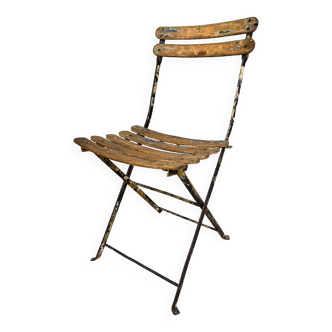 Chaise bistrot bois et métal