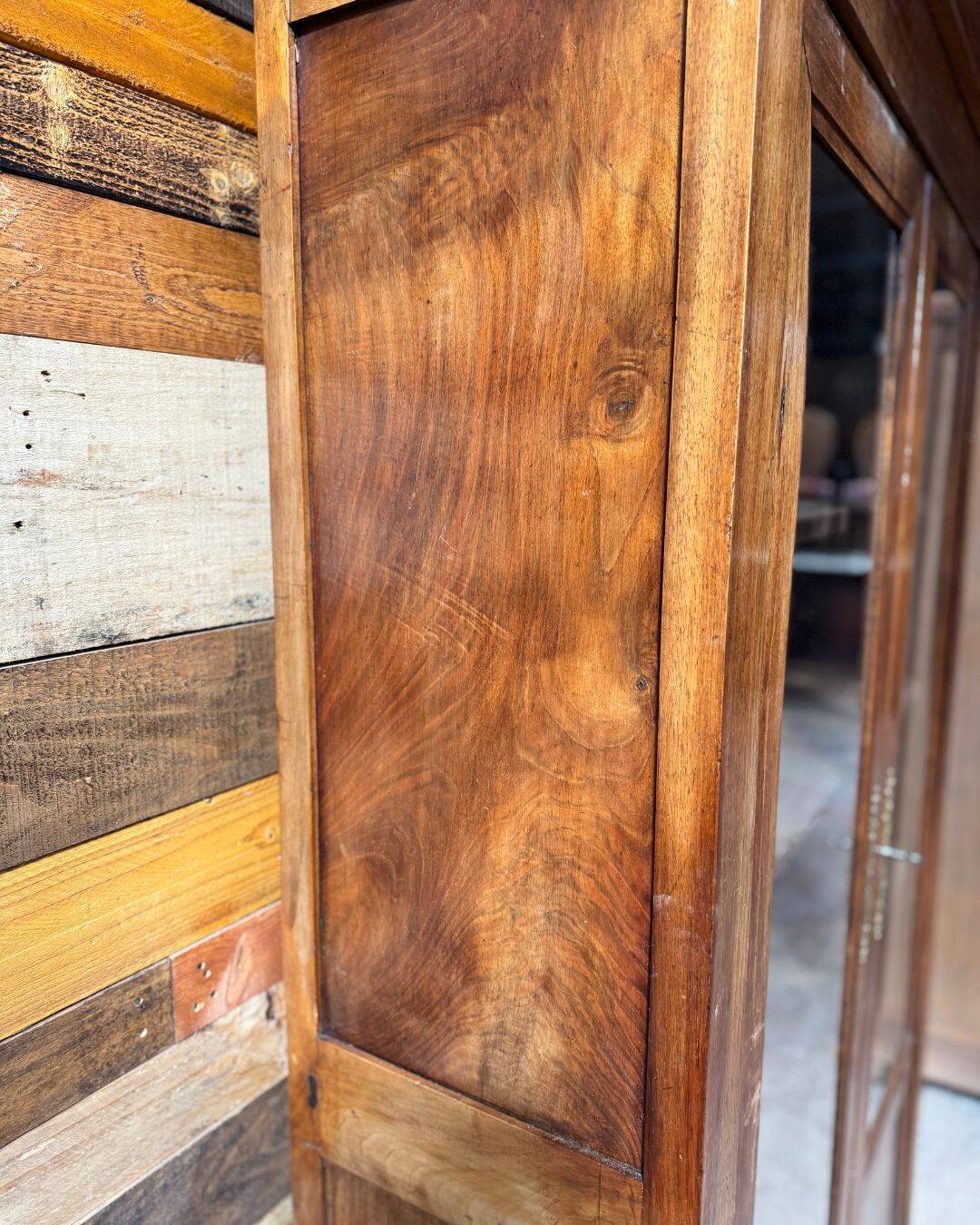 Antique walnut library - 19th century