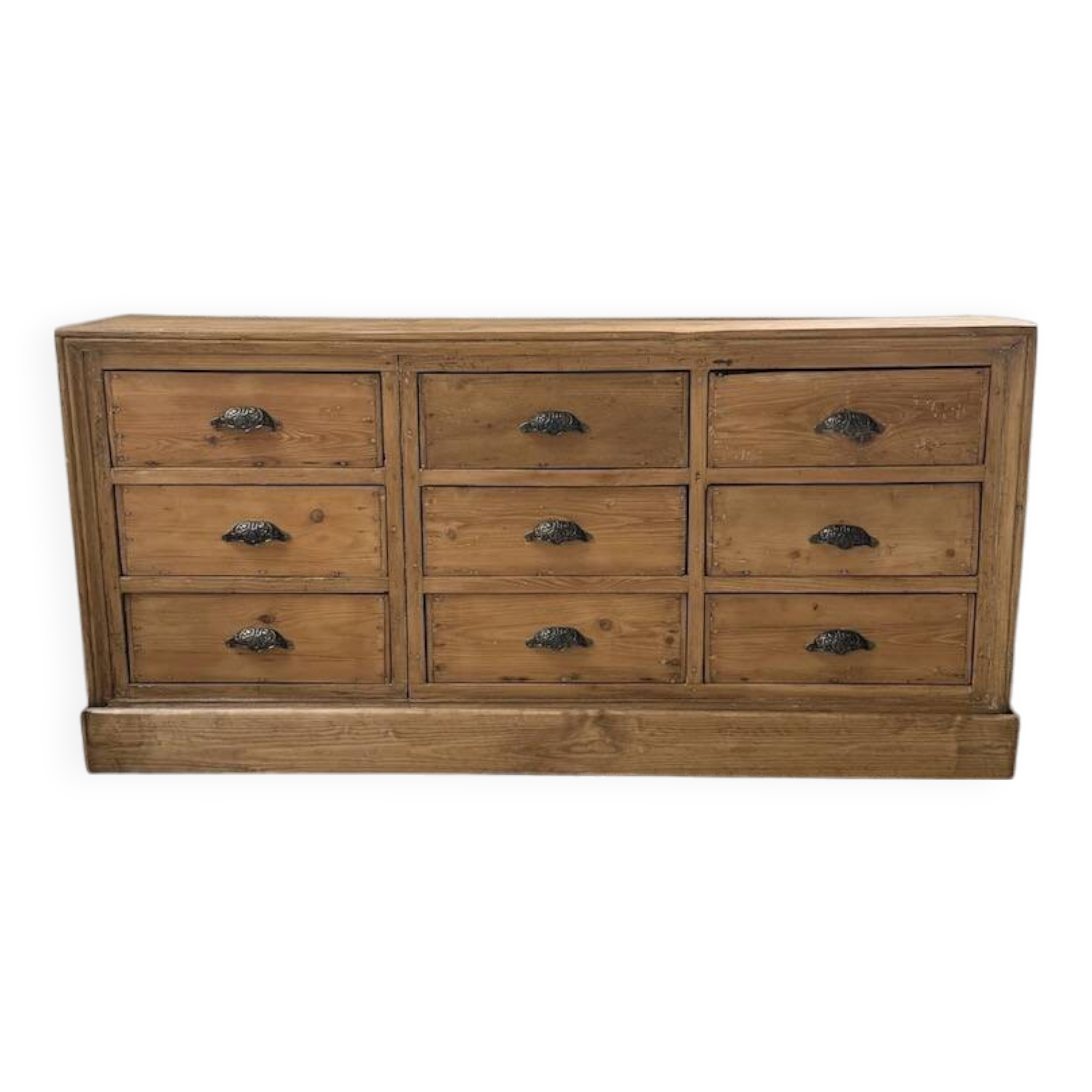 Pine craft cabinet with drawers