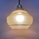 Small vintage glass pendant light