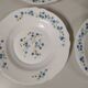 Set de 6 assiettes creuse  Arcopal Véronica myosotis fleur bleu vintage