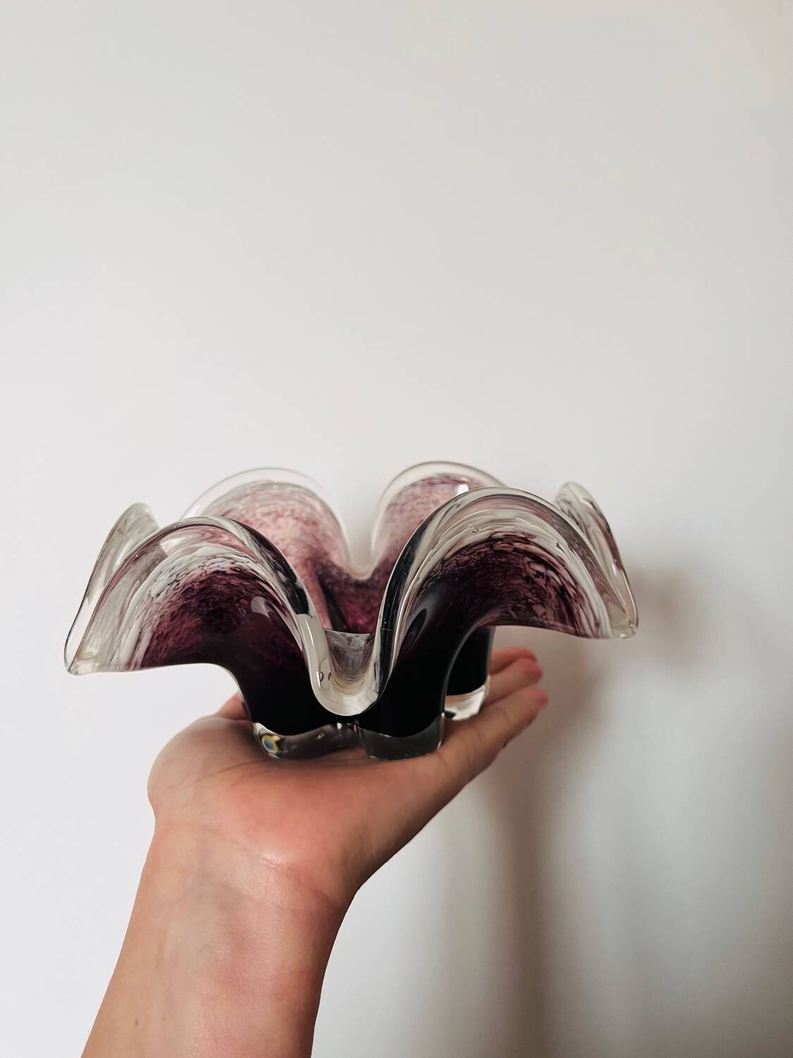 Murano glass catchall tray