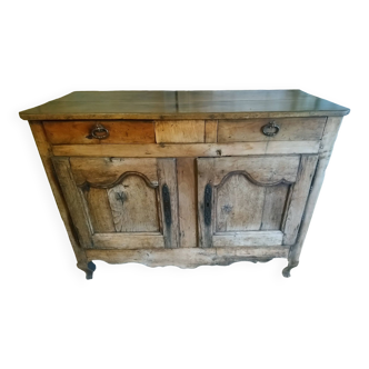 Buffet Bressan ancien en chêne et noyer