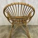 Pair of vintage rattan armchairs