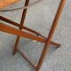 Scandinavian folding serving trolley in solid wood 1980