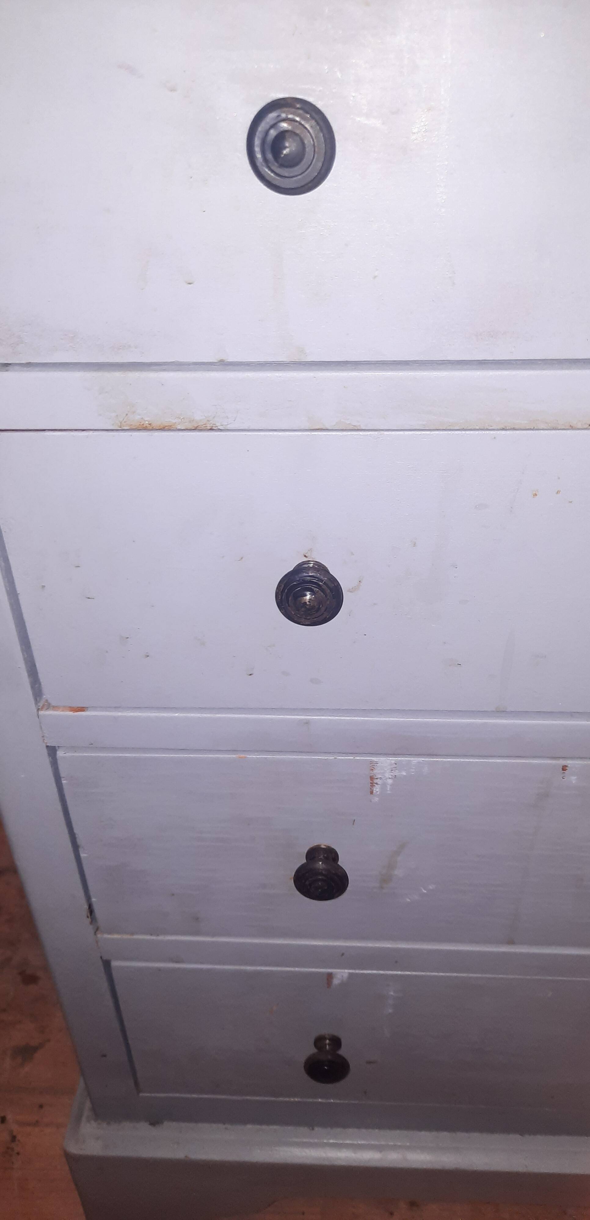 Louis Philippe style painted wooden chest of drawers