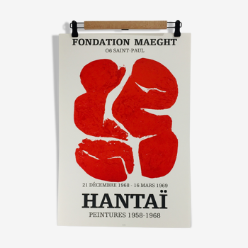 Poster exhibition HANTA, foundation MAEGHT (1968).