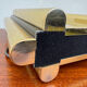 Smoked mirror lamp brass 1970s