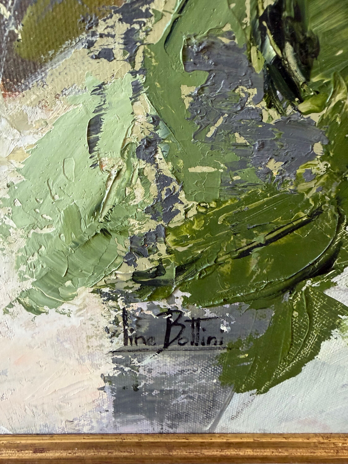 Bouquet of flowers signed Bottini