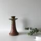 Stoneware vintage candlestick