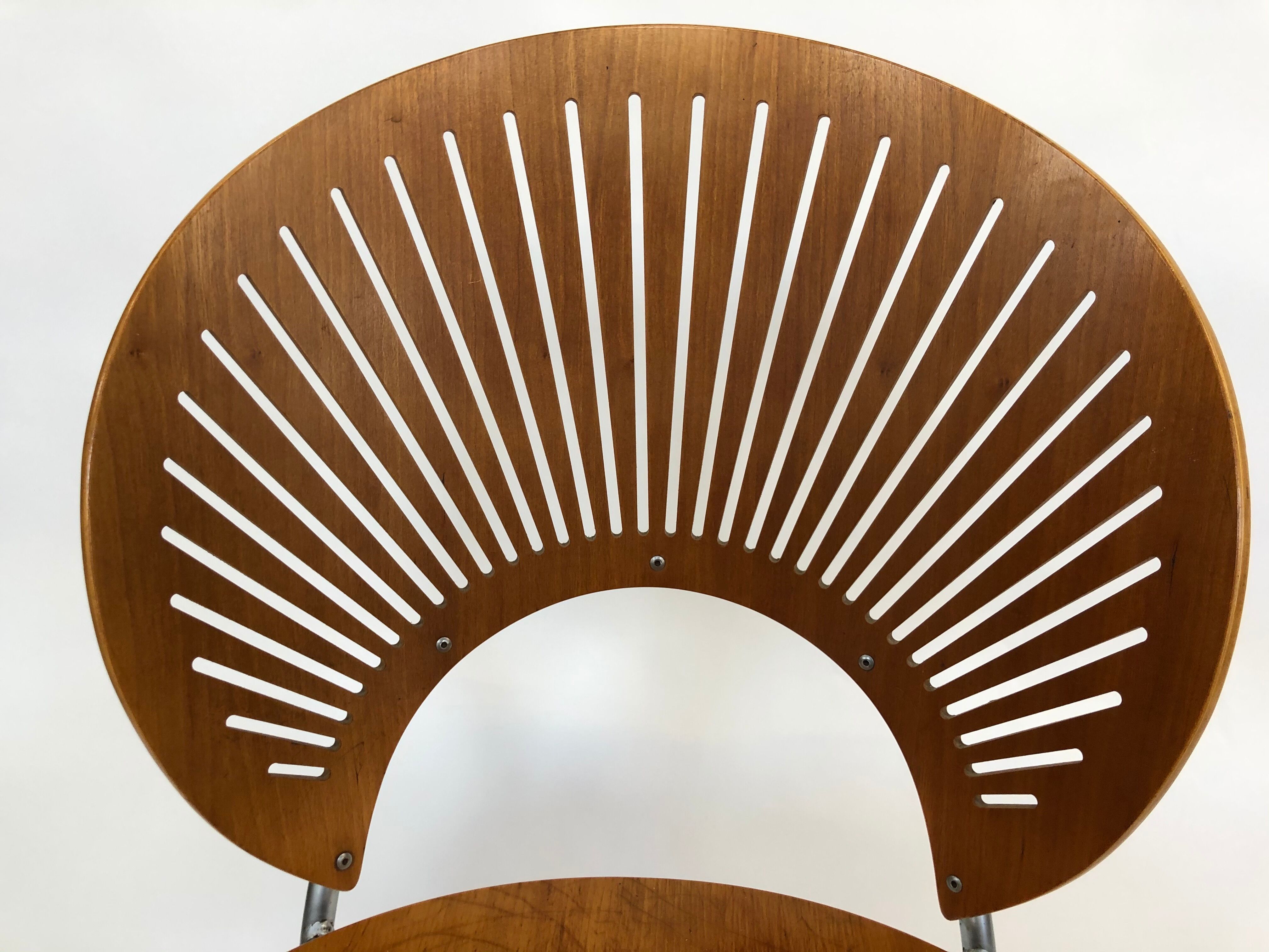 Suite de quatre chaises danoise "Trinidad" par Nanna Ditzel pour Fredericia Stolefabrik en teck