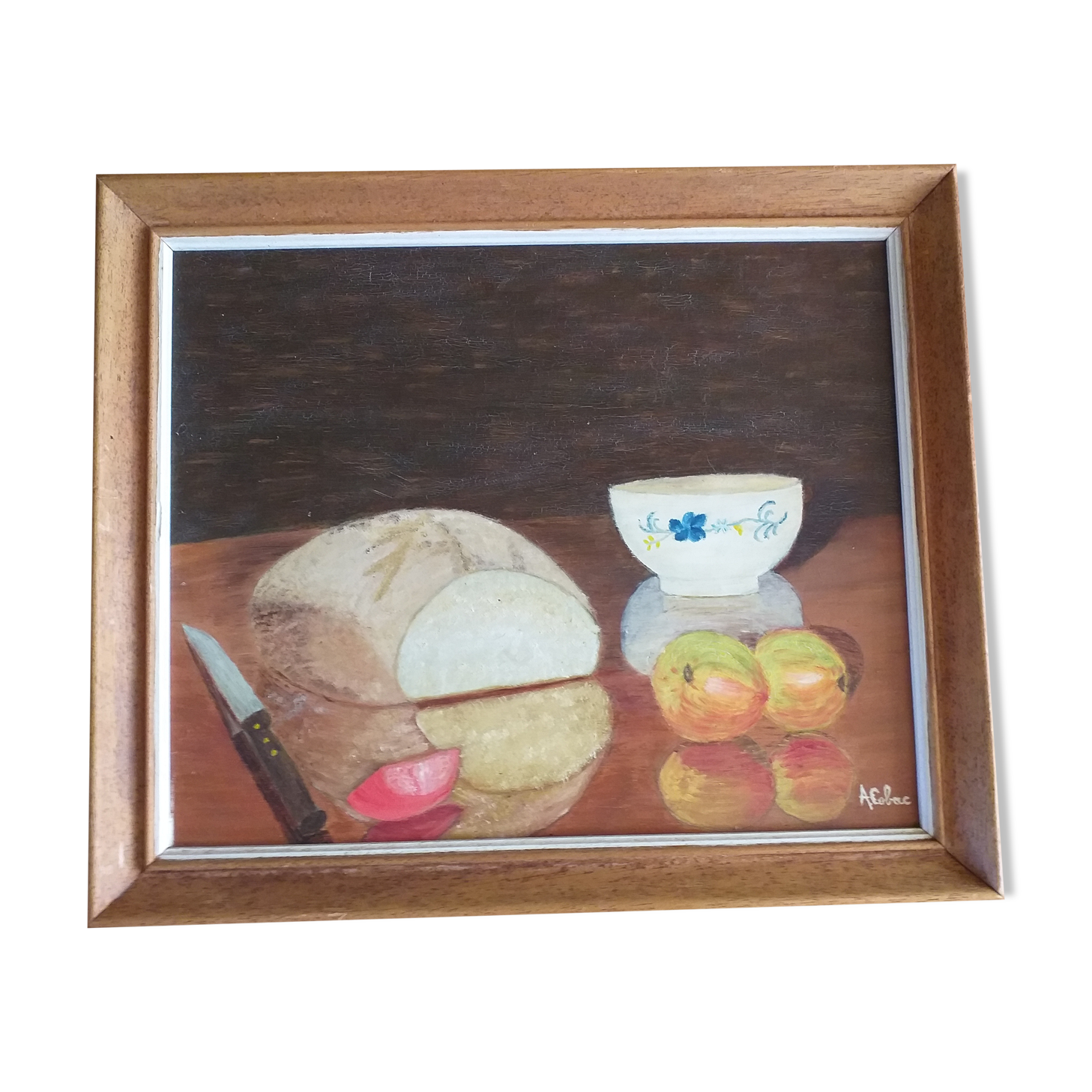 Still life painting signed