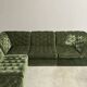 Modular corduroy lounge sofa by Laauser, 1970s