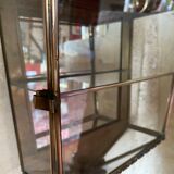 Brass and glass display case
