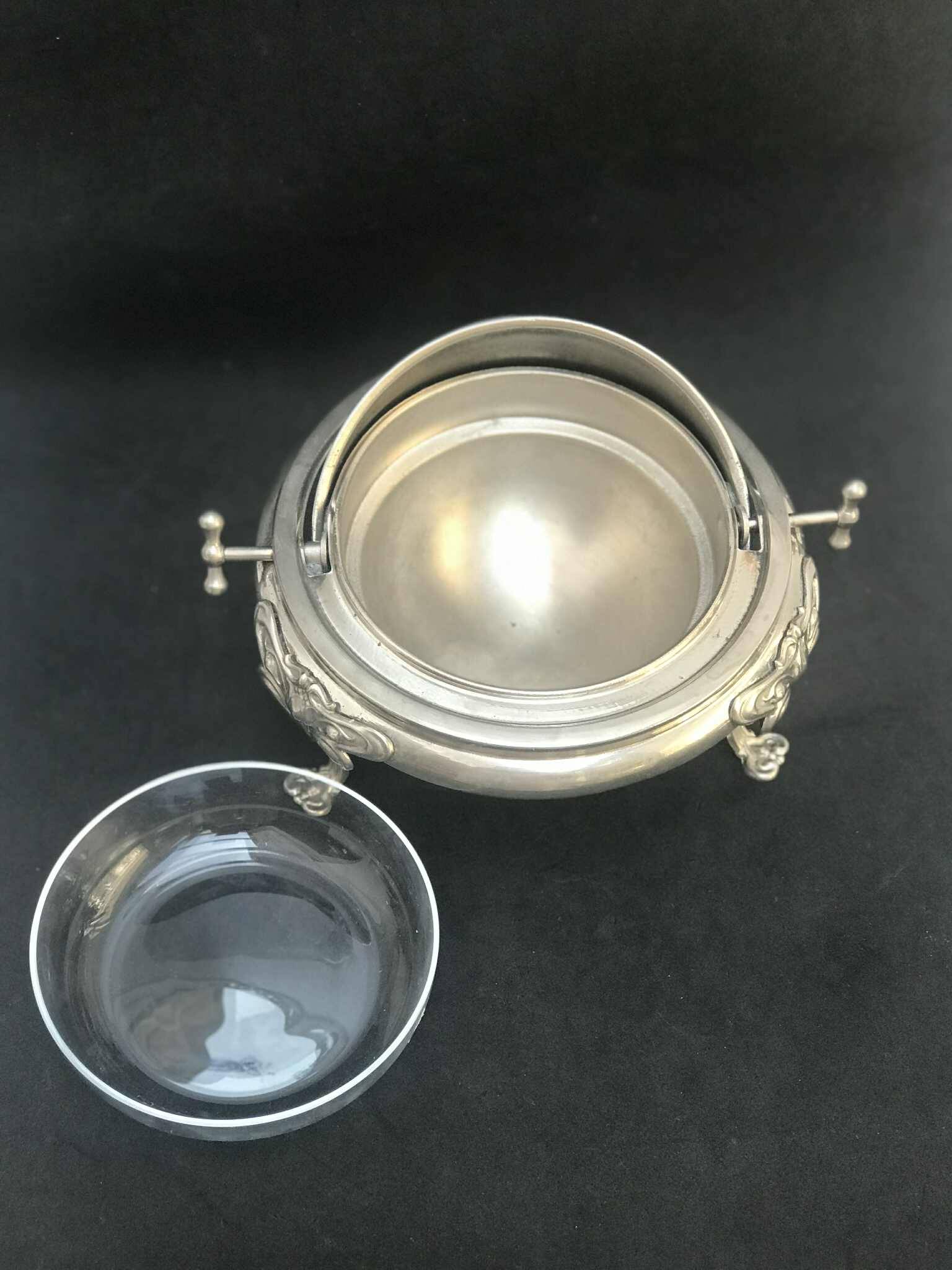 Antique butter dish or caviar holder