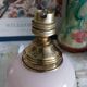 Old Clichy glass table lamp