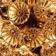 Space Age Sputnik ceiling chandelier/ceiling lamp with crystal flowers, Germany, 1970s