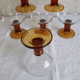 Set of 6 vintage walking glasses