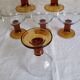 Lot de 6 verres à pied vintage