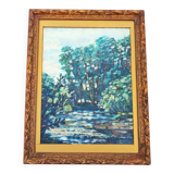 Peinture à l'huile de H. Guignabaudet