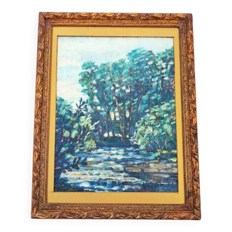 Oil painting by H. Guignabaudet