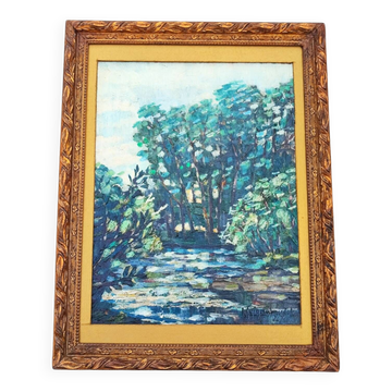 Peinture à l'huile de H. Guignabaudet