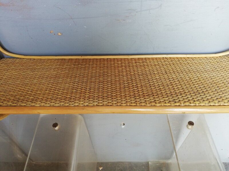 Rattan wall shelf ep 1970