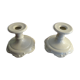 Pair of Limoges porcelain candle holders