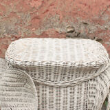 Vintage rattan elephant couch tip