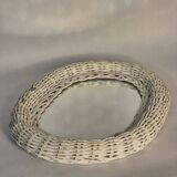 Rattan mirror